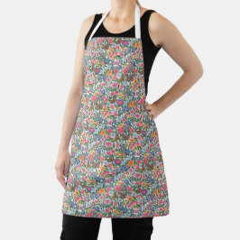 Bloempatroon Over Print Schort