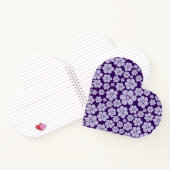 Bloempatroon - Paars Notitieboek (Binnen)