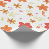 Bloempatroon papier – Cute naadloos bloemontwerp (Hoek)