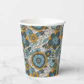  bloempatroon papieren bekers (Achterkant)