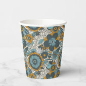 bloempatroon papieren bekers (Links)