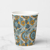  bloempatroon papieren bekers (Rechts)