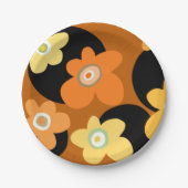 bloempatroon papieren bordje (Voorkant)