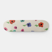 Bloempatroon Persoonlijk Skateboard (Horizontaal)