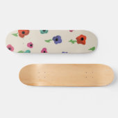 Bloempatroon Persoonlijk Skateboard (Horizontaal)