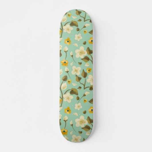 Bloempatroon Persoonlijk Skateboard (Voorkant)