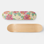 Bloempatroon Persoonlijk Skateboard (Horizontaal)