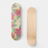 Bloempatroon Persoonlijk Skateboard (Voorkant)