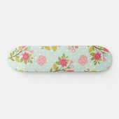 Bloempatroon Persoonlijk Skateboard (Horizontaal)