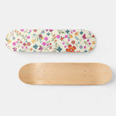 Bloempatroon Persoonlijk Skateboard (Horizontaal)