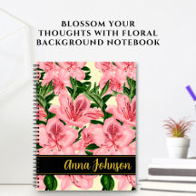 Bloempatroon Persoonlijke Naam Notitieboek