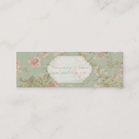 Bloempatroon - Prijs Label, Visitekaartje (Voorkant)