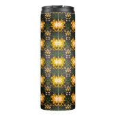 Bloempatroon reizen Thermische tumbler Thermosbeker (Achterkant)