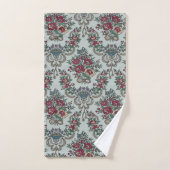 Bloempatroon Rood Groen Geel Blauw Bloemen Bad Handdoek (Handdoek)