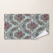 Bloempatroon Rood Groen Geel Blauw Bloemen Bad Handdoek (Handdoek)