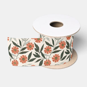 bloempatroon satijnen lint