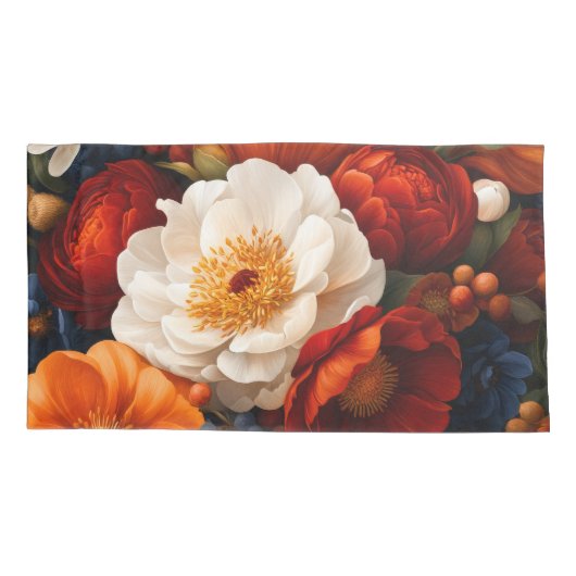 Bloempatroon Single King Kussensloop (Achterkant)