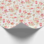 Bloempatroon Snapdragon Bloemen Cadeaupapier (Hoek)