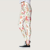 Bloempatroon Snapdragon Bloemen Leggings (Links)