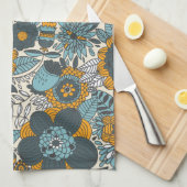 bloempatroon theedoek (Quarter Fold)