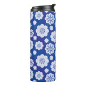 bloempatroon thermosbeker (Gedraaid links)