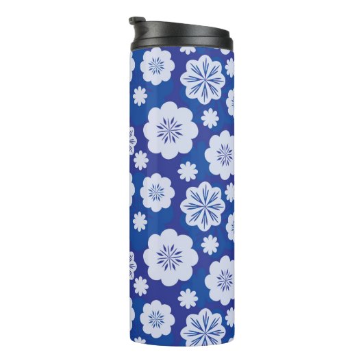 bloempatroon thermosbeker (Geroteerd rechts)