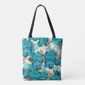 bloempatroon tote bag (Achterkant)