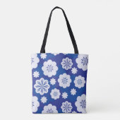 bloempatroon tote bag (Achterkant)