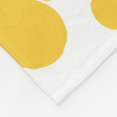 Bloempatroon - Turquoise en Yellow Fleece Deken (Hoek)