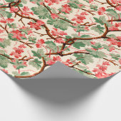  bloempatroon van de 19e eeuw cadeaupapier (Hoek)