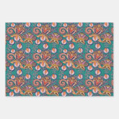  bloempatroon van jakobaja-bloem inpakpapier vel (Voorkant 3)