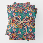  bloempatroon van jakobaja-bloem inpakpapier vel (In situ)