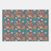  bloempatroon van jakobaja-bloem inpakpapier vel (Voorkant)