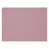 Bloempatroon van karmozijnrode en witte bloemen op tafelkleed (Voorkant (Horizontaal))