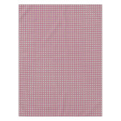 Bloempatroon van karmozijnrode en witte bloemen op tafelkleed (Voorkant)