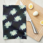 Bloempatroon van Lotus Water Lily Theedoek (Quarter Fold)