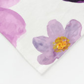  bloempatroon voor slaapkamerdecor paars fleece deken (Hoek)
