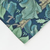 Bloempatroon William Morris Rood Geel Blauw Groen Fleece Deken (Hoek)