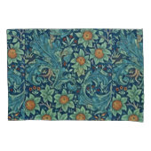 Bloempatroon William Morris Rood Geel Blauw Groen Kussensloop (Voorkant-Links)