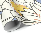 Bloempatroonlotuslib Cadeaupapier (Rol Hoek)