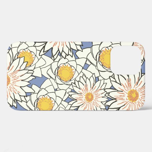 Bloempatroonlotuslib Case-Mate iPhone Case (Achterkant (horizontaal))