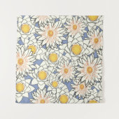 Bloempatroonlotuslib Wandkleed (Voorkant (horizontaal))