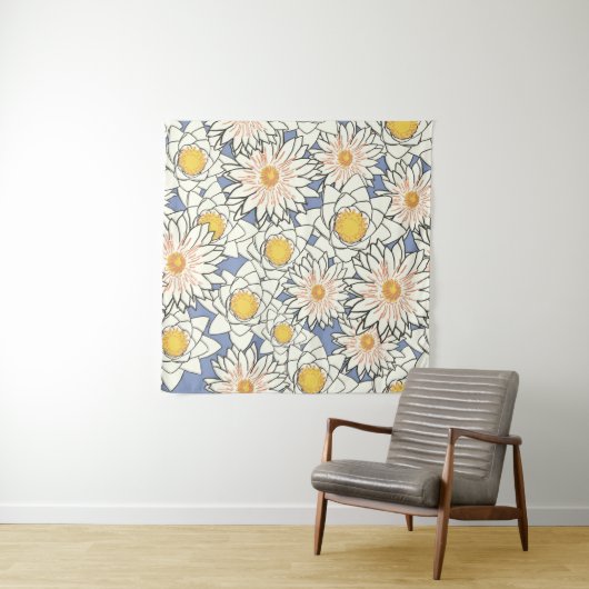 Bloempatroonlotuslib Wandkleed (In Situ (horizontaal))