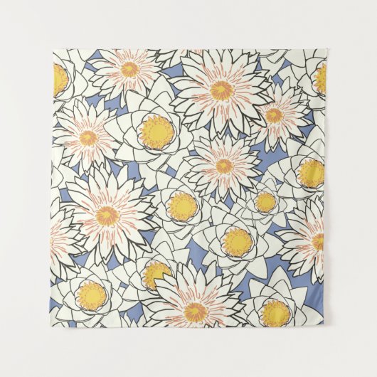 Bloempatroonlotuslib Wandkleed (Voorkant)