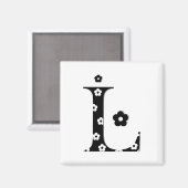 Bloempatroonplaat L Magneet (Voorkant / Achterkant)