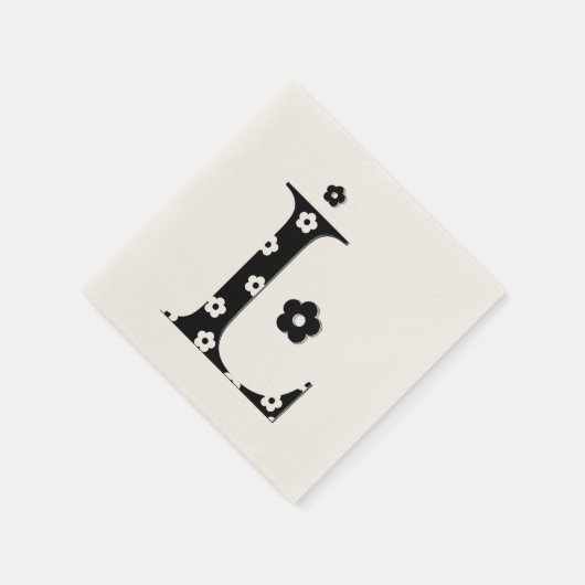 Bloempatroonplaat L Servetten (Hoek)