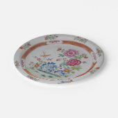 bloemperk tuin chinoiserie china papieren bordje (Gekanteld)