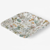 Bloempersen Bloemen Waterverf Papieren Bordje (Gebogen)