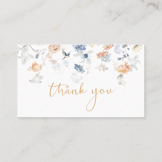 Bloemperzik Blush Blue Plaatskaartje (Achterkant)