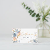 Bloemperzik Blush Blue Plaatskaartje (Staand voorkant)